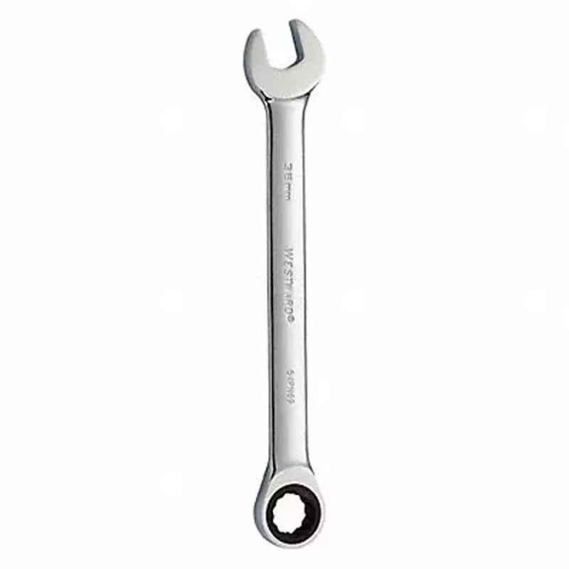 Westward 19-5/8 inch Alloy Steel Chrome Ratchet Wrench, 54PN69