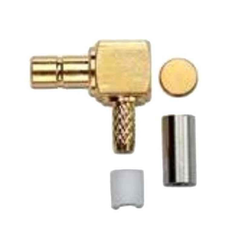 Pomona 72992 SMB Plug Right Angle Crimp RF Connector, 3094571