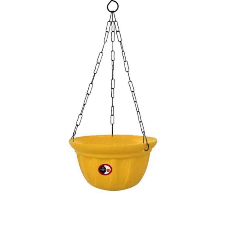 Gardens Need 4 Pcs 27x27x12cm 100% Virgin Plastic Dove Yellow Hanging Planter