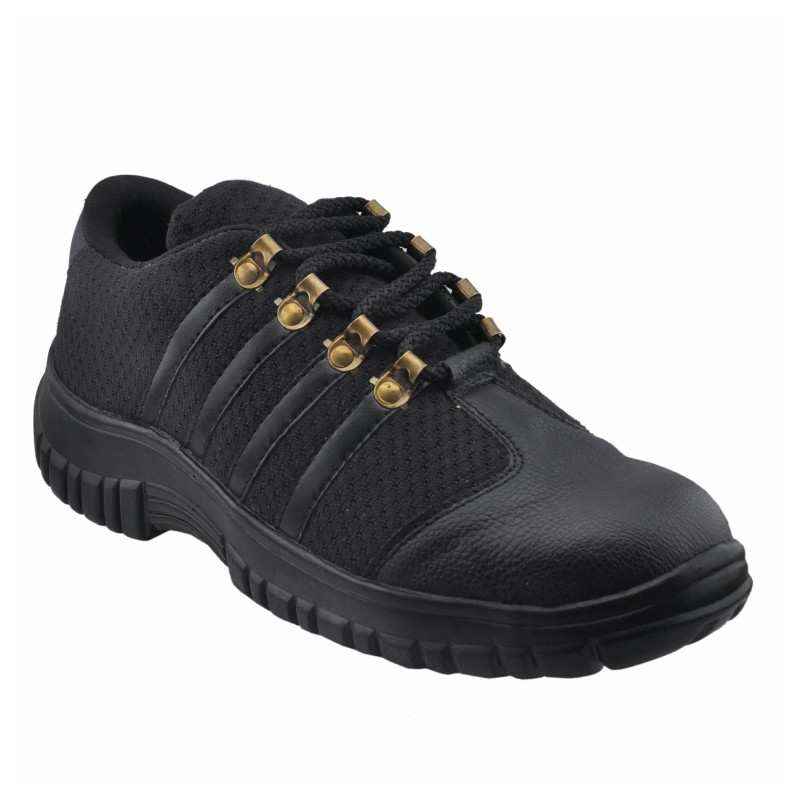 mBold 99 Steel Toe Black Work Safety Shoes, Size: 9