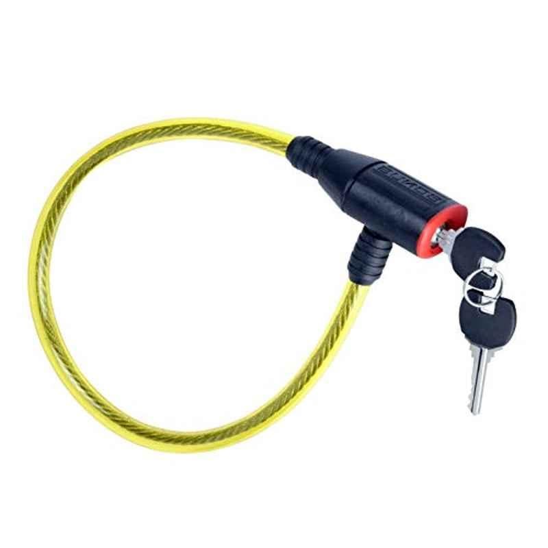 Bonus 333 22 inch Alloy Steel & PVC Gold Key Operated Cable Cycle Lock