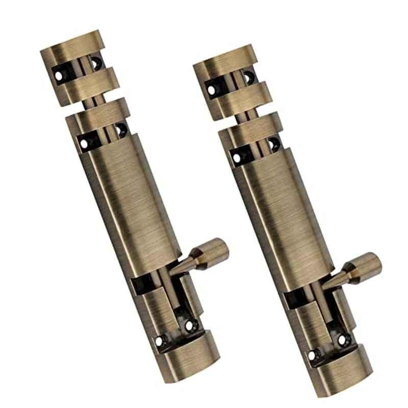 Screwtight 6 inch Aluminium Antique Brass Finish Xylo Tower Bolt for Door & Window (Pack of 2)