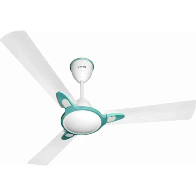 Lazer Fancy 75W Preal White & Aquamarine 3 Blade Premium High Speed Anti Dust Ceiling Fan, FANCY48PWA, Sweep: 1200 mm