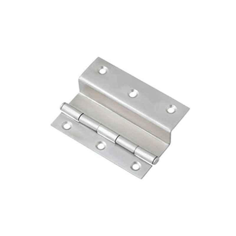 Smart Shophar 3 inch Stainless Steel Silver L Type Hinge, SHA40HG-LTYP-3X19X12SL1.5-P1 (Pack of 2)