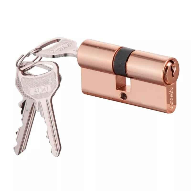 Dorset CL 214 HG 90mm Alloy Steel Hamilton Gold Finish Euro Profile Pin Cylinder Lock (Pack of 3)