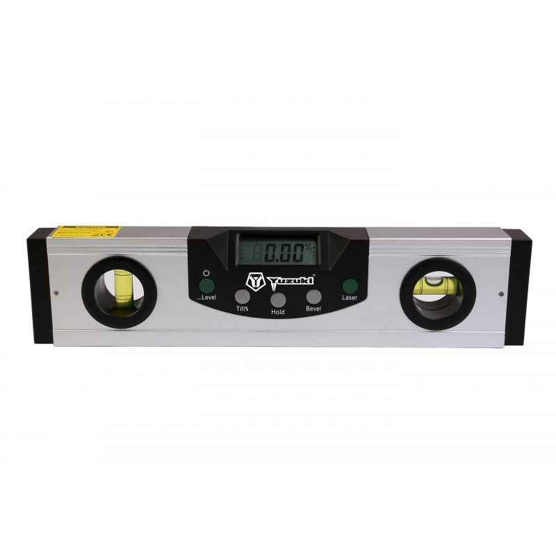 Yuzuki Digital Level Inclinometer with Laser, 24 Inch