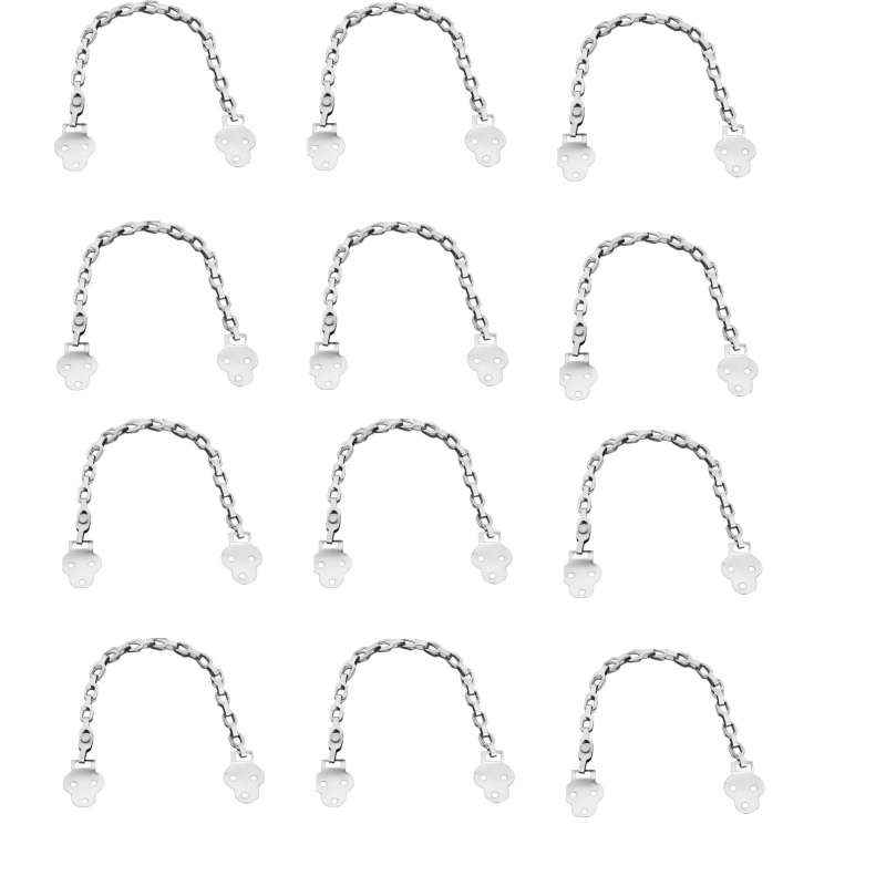 Smart Shophar 10 Inch SS Silver Mask Table Chain, 65067-SSTC-SS10-P12 (Pack of 12)