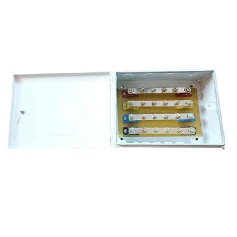 Dehmy 63A 415V Metal Grey Heavy Duty Electric Bus Bar Box