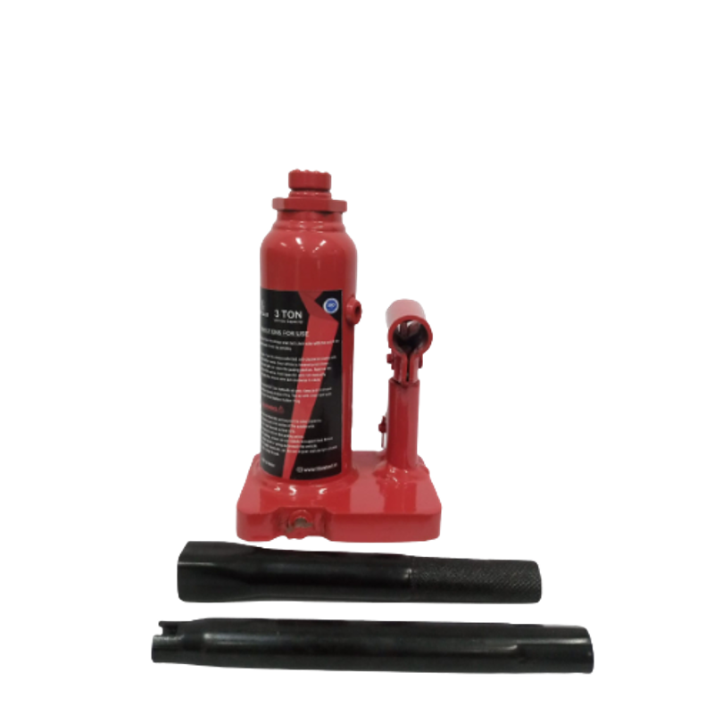 Titan 3 Ton Iron Red Single lift Hydraulic Bottle Jack