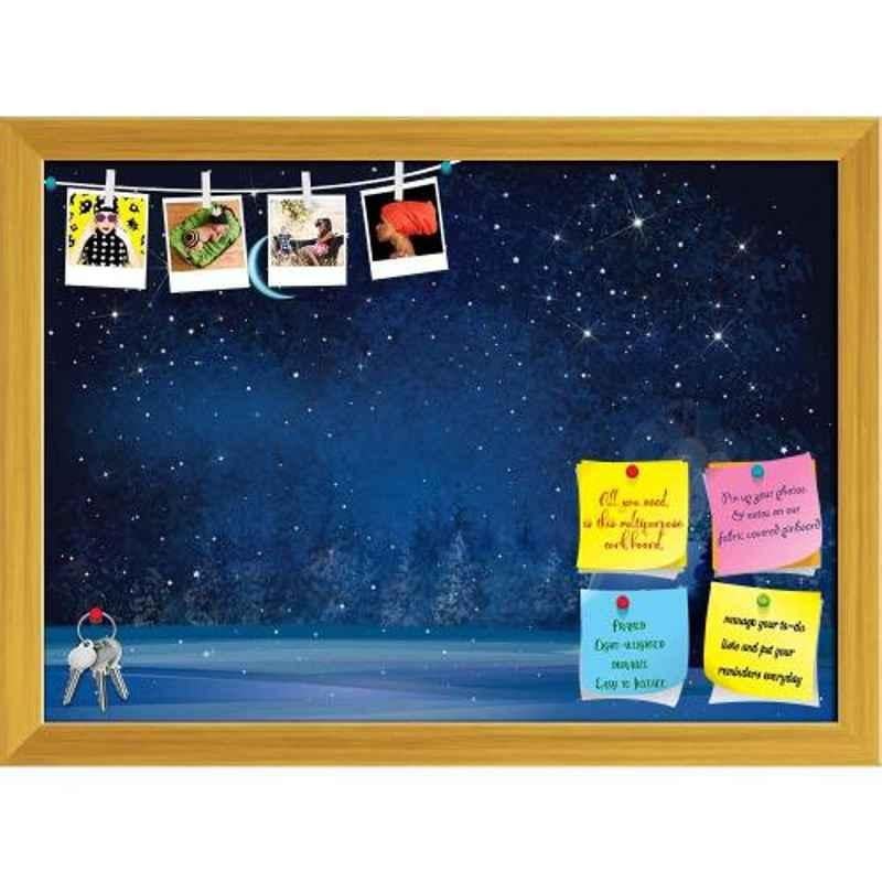 ArtzFolio 56.4x40.6x1cm Golden Printed Bulletin Notice Pin Soft Board, AZSAO48258630BLB_FR_L_02_GD