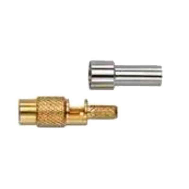 Pomona 73012 MCX Plug Straight Semi Rigid RF Connector, 3094775