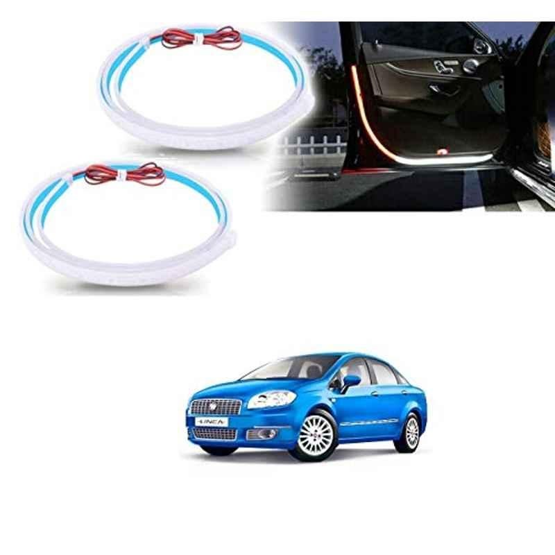 Kozdiko 2 Pcs 120cm Car Door Opening Warning LED Strips Safety Light Set for Fiat Linea Classic