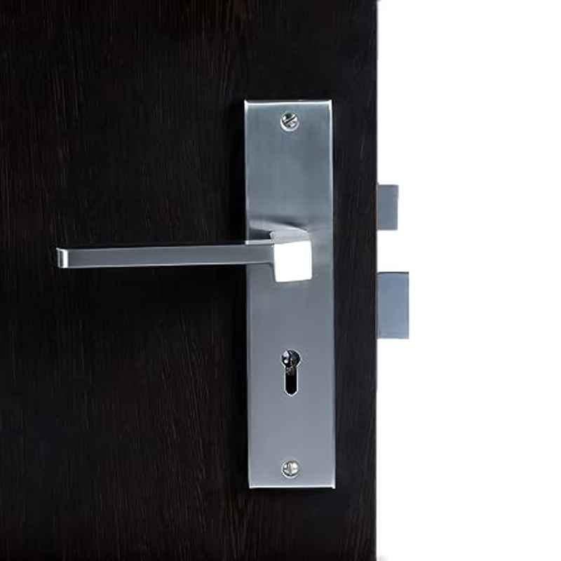 Homexpert MG306 Stainless Steel Silver 6 Lever Heavy Duty Mortise Door Lock Set