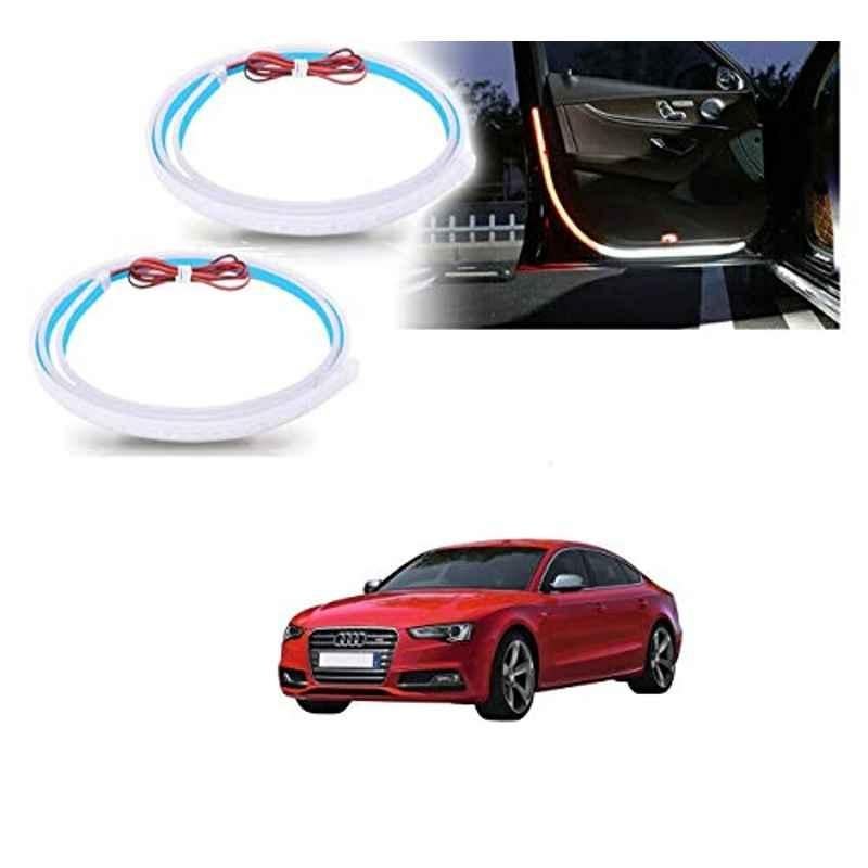 Kozdiko 2 Pcs 120cm Car Door Opening Warning LED Strips Safety Light Set for Audi S5