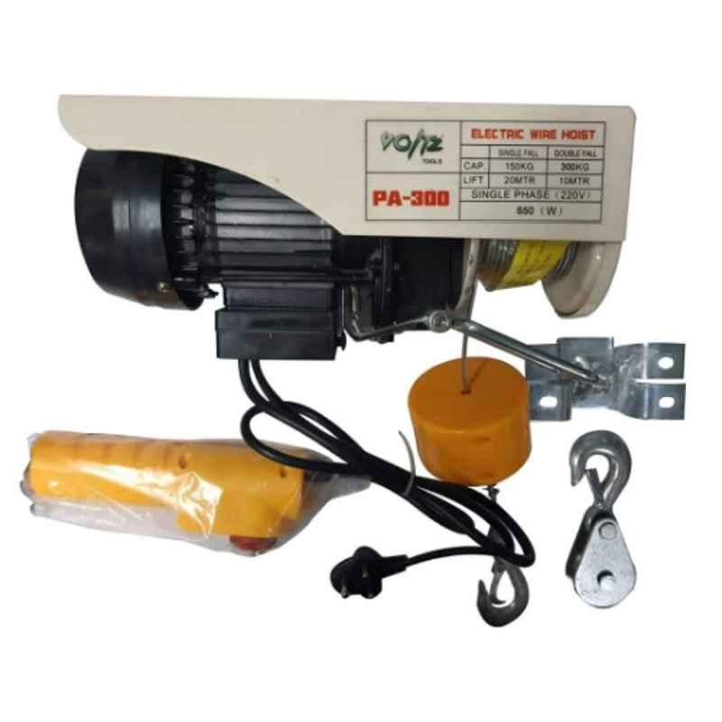 Voltz 650W 12m Single Phase Mini Electric Hoist, PA-300