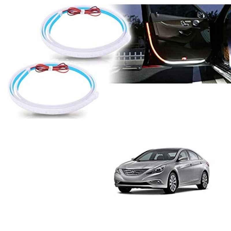 Kozdiko 2 Pcs 120cm Car Door Opening Warning LED Strips Safety Light Set for Hyundai Sonata