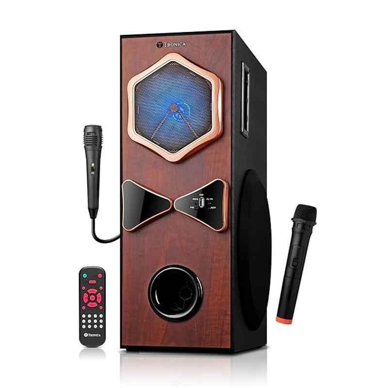 Tronica Ridham 4 80W Brown Bluetooth Home Theatre