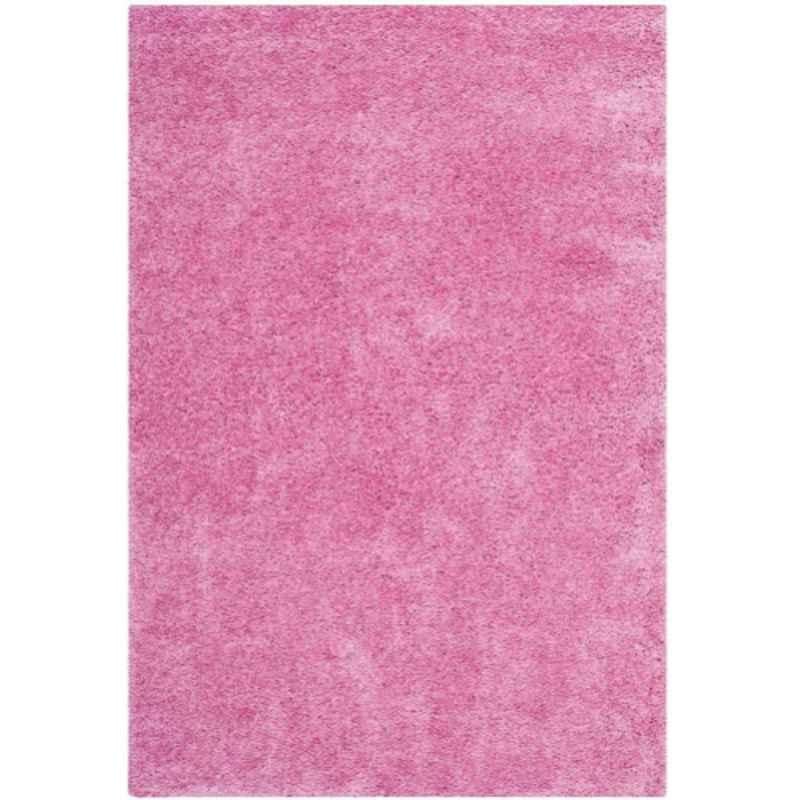 Carpetify 3x5ft Pink Shaggy Plain Fur Carpet Rug, 0528YSHI1I7
