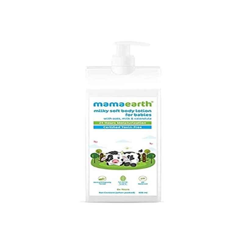 Mamaearth 400ml Milky Soft Body Lotion with Oats Milk & Calendula, MAE2002