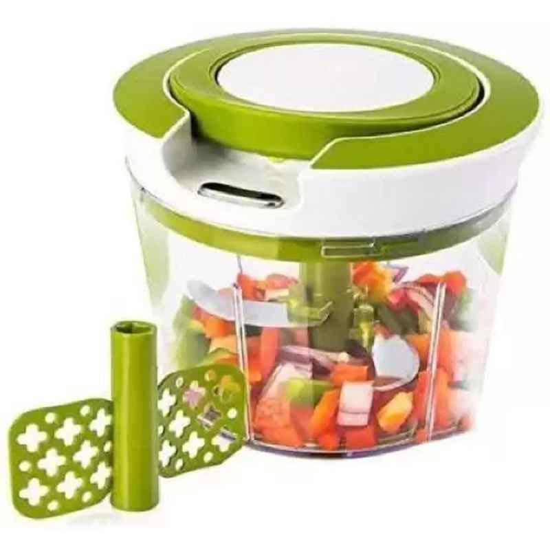 DeoDap 750ml Plastic Manual 2 in 1 Smart Vegetable Chopper, 0079
