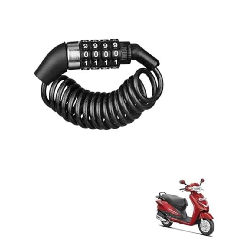 Kozdiko Plastic Black Resettable Password Multi-Use Cable Lock for Hero Duet
