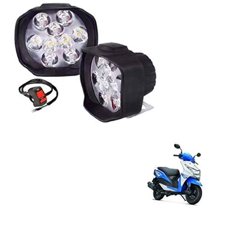 Kozdiko 2 Pcs 15W 9 LED 6000k Sheen Transformer Bumble Bee Style LED Fog Light Set for Honda Dio, koz_81631