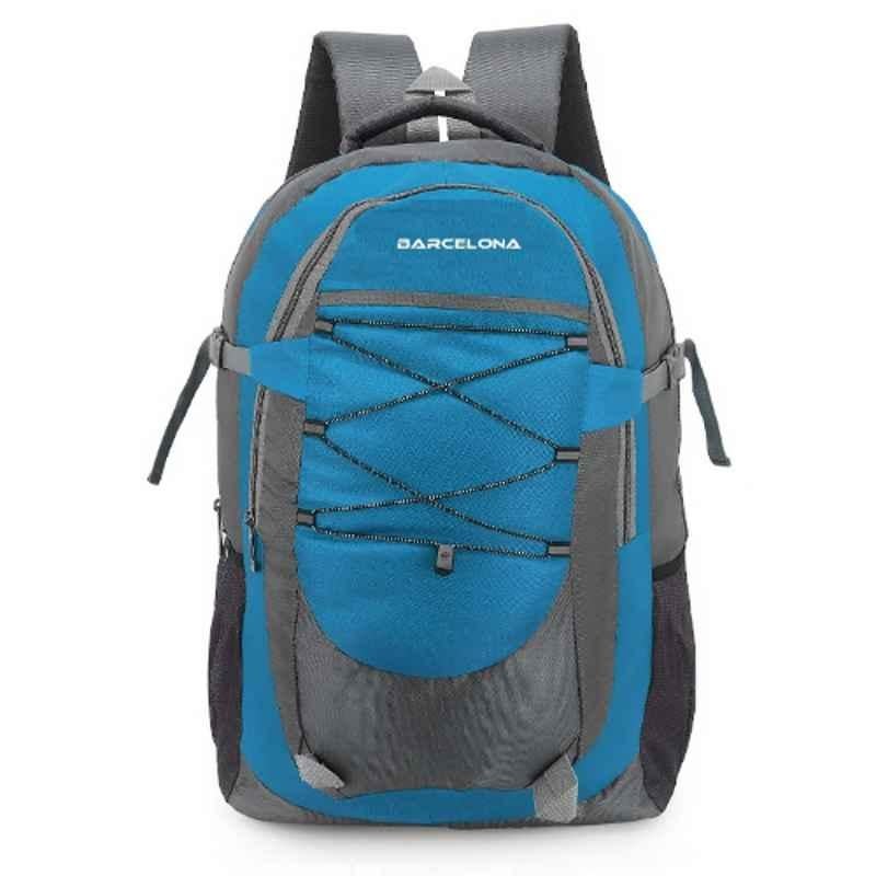 Barcelona 45L Polyester Firozi Travel Backpack with Laptop Compartment