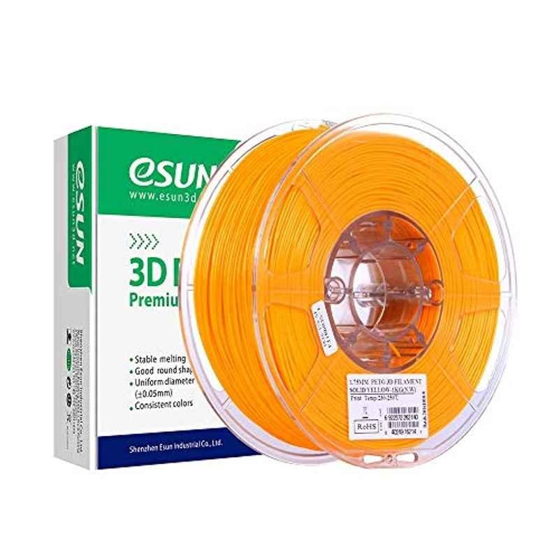 eSUN 1kg 1.75mm Solid Yellow PETG 3D Printer Filament