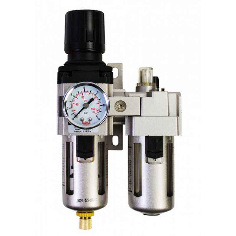 Aeroflex FRL with Metal Guard & Gauge, FR15-12