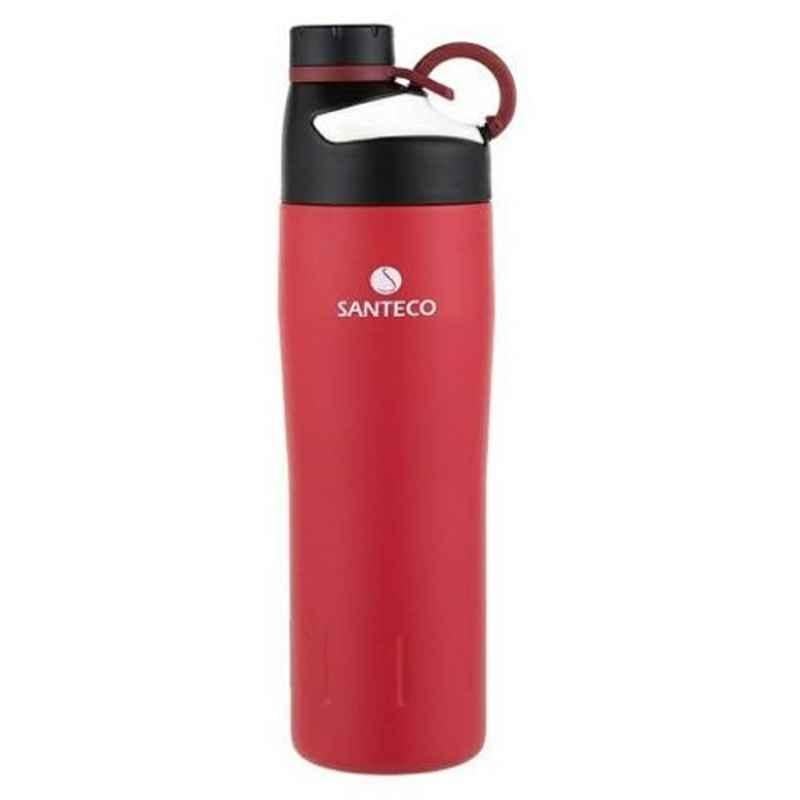 Haers 590ml Stainless Steel Red Oural Sports Bottle, HD-590-32-RED (Pack of 2)