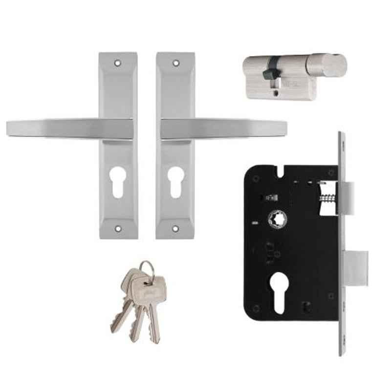 Godrej Stainless Steel Door Handle with Lock Set, 1CK