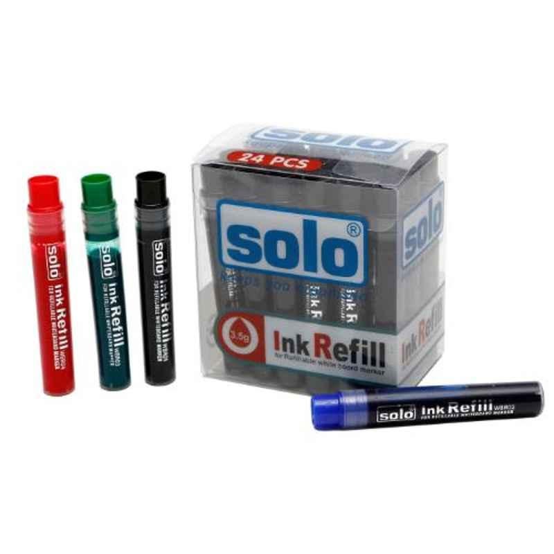 Solo Red White Board Marker Refill, WBR01 (Pack of 120)
