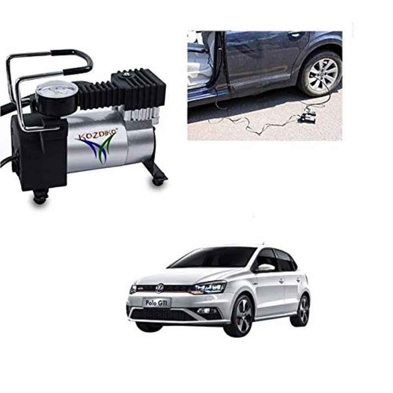 Kozdiko 12V DC Heavy Duty Metal Tyre Inflator for Volkswagen Polo GTI, Tyre_Inflator_D6