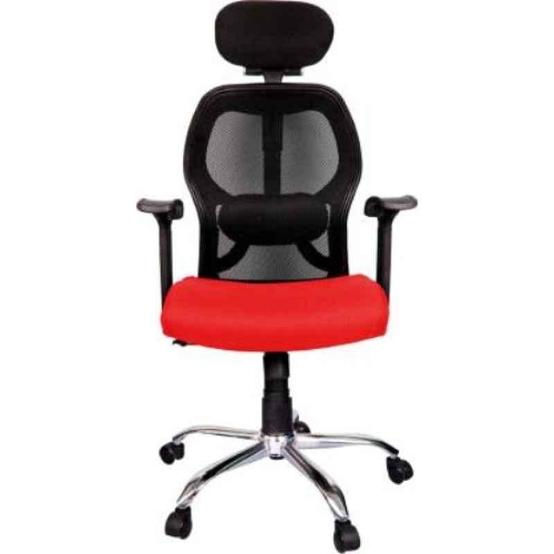 Rajpura Matrix High Back Black & Red Revolving Office Executive Chair, RSE001-Black & Red