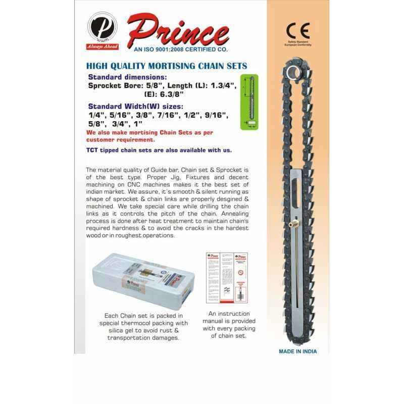 Prince Mortising Chain Set, Size: 1/2 in