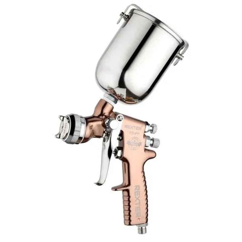 Rexter 2.5mm 3 bar Forged Aluminium Gravity Feed Spray Gun with Stainless Steel Cup, RE-GF-SS