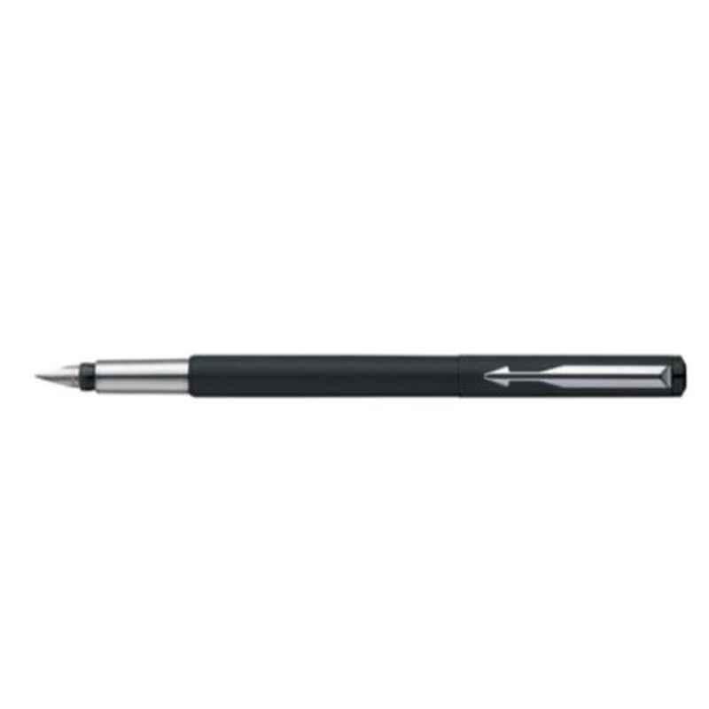 Parker Blue Ink Vector Matte Black CT Fountain Pen