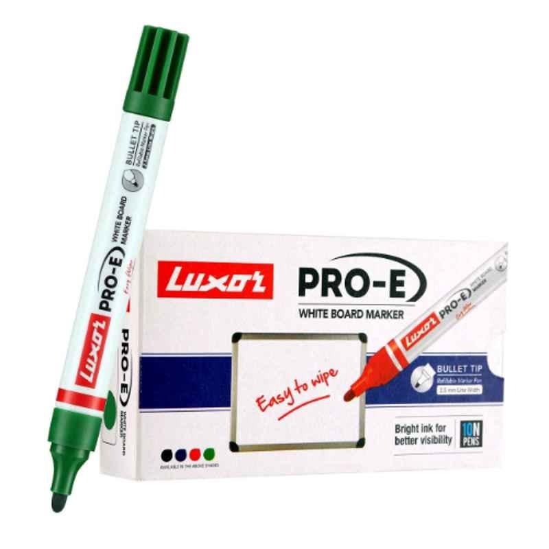 Luxor Pro-E Green Refillable White Board Marker, 1885 (Pack of 500)
