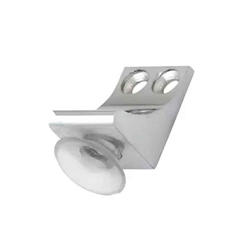 RiseOm 1 inch Brass L Shape Shelf Support Clip, CG-WVOF-89SX (Pack of 10)