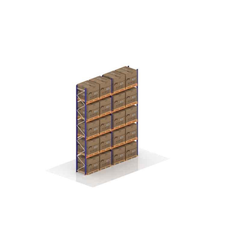 Godrej 7x2.7x0.1m 4 Layer Industrial Storage Rack, Load Capacity: 16000 Kg
