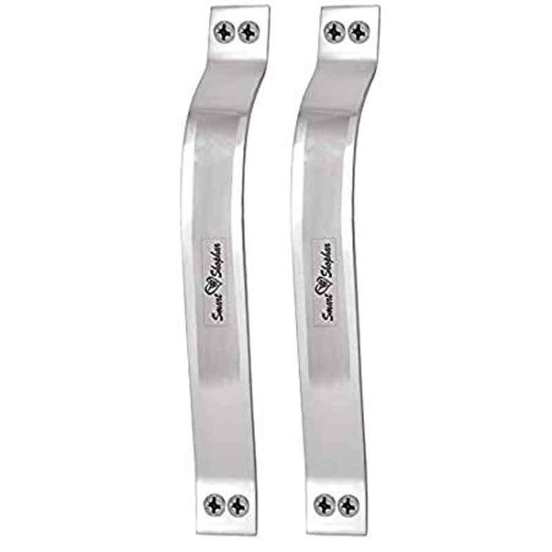 Smart Shophar 6 inch Stainless Steel Silver Orion Cabinet Handle, SHA40CH-ORIO-SL06-P2 (Pack of 2)