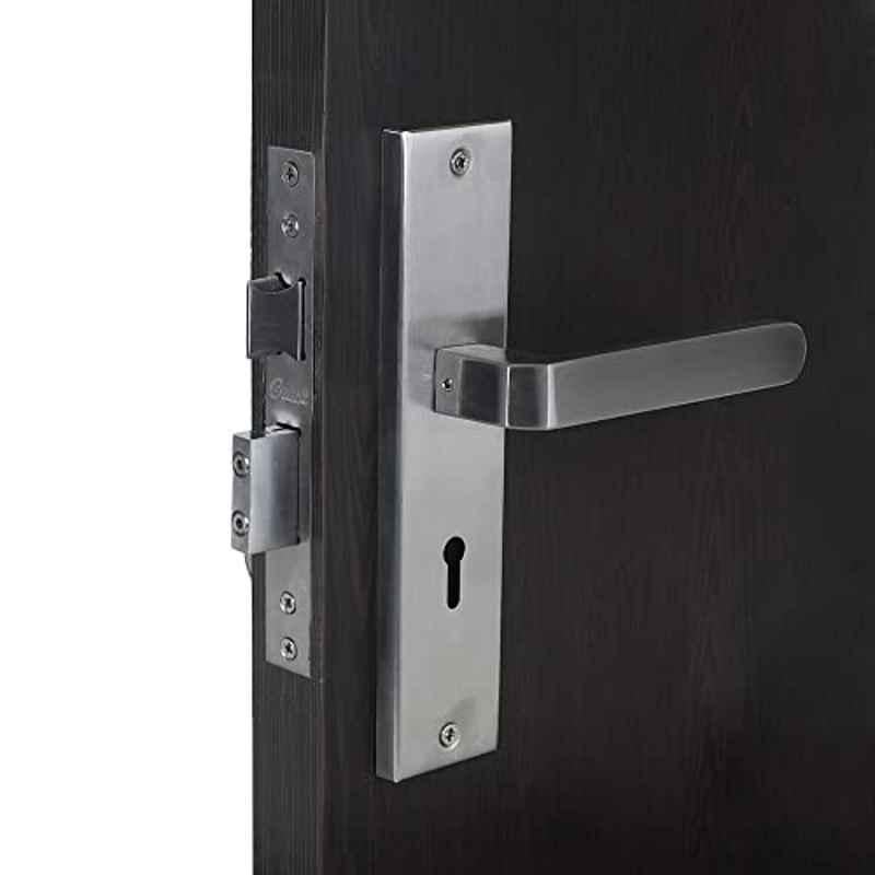 Saze 8 inch Stainless Steel 304 KY Plate Mortise Door Lock Handle Set, SE-LB303-KY
