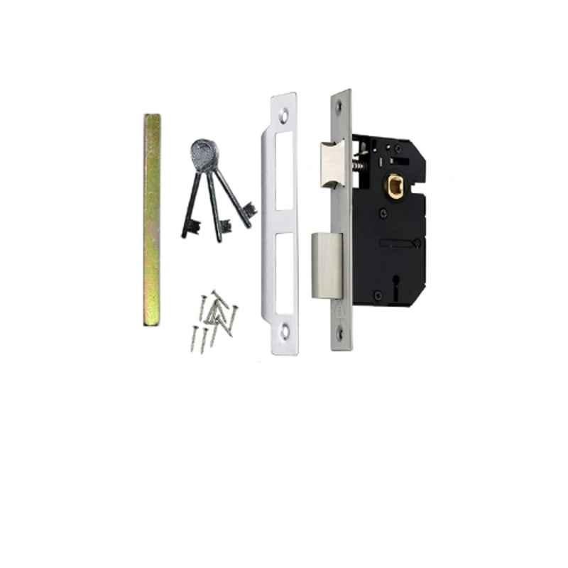 Onmax 8 inch Stainless Steel KY Type Mortise Door Lock Set, SML6+SS7804S