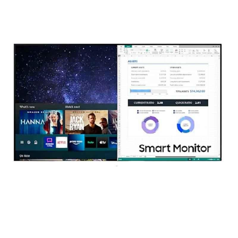 Samsung LS32AM501NWXXL 32 inch White Full HD Smart Monitor with Apple Play Support