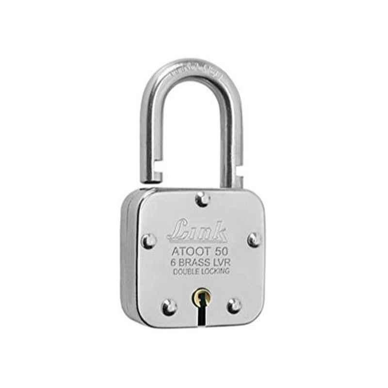 Smart Shophar 50mm Brass & Steel Link Attot Padlock, 65203-BLPL-50 (Pack of 3)