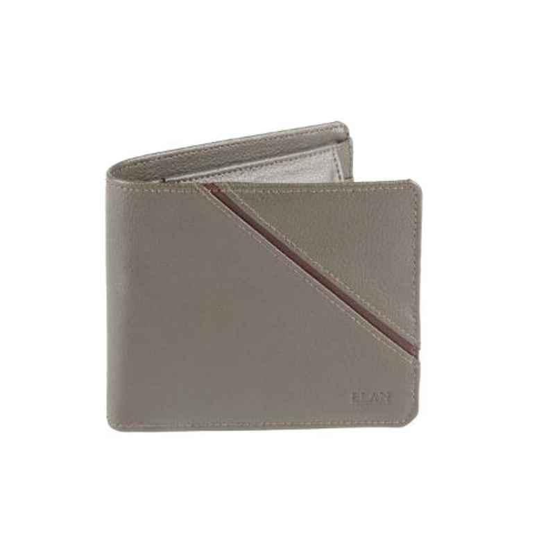 Elan 11x3x9cm 8 Slots Green Bifold Coin Pouch Wallet with Flap, EFW-5107-GN