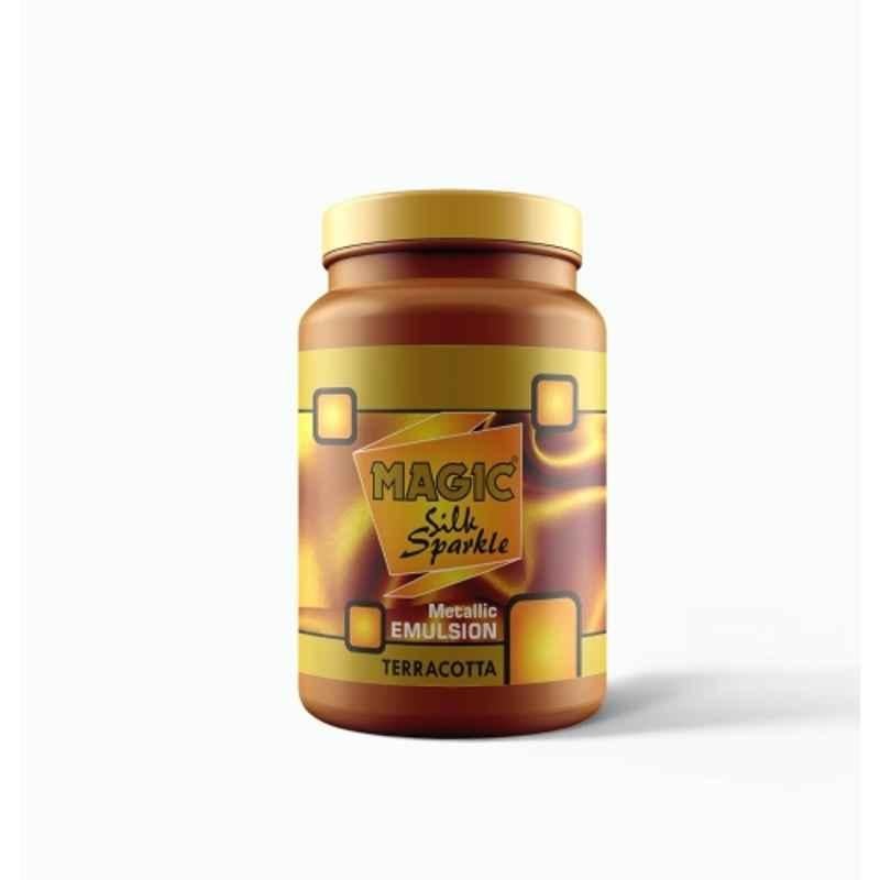 Magic Paints Silk Sparkle 50ml Terracotta Metallic Emulsion Acrylic Paint