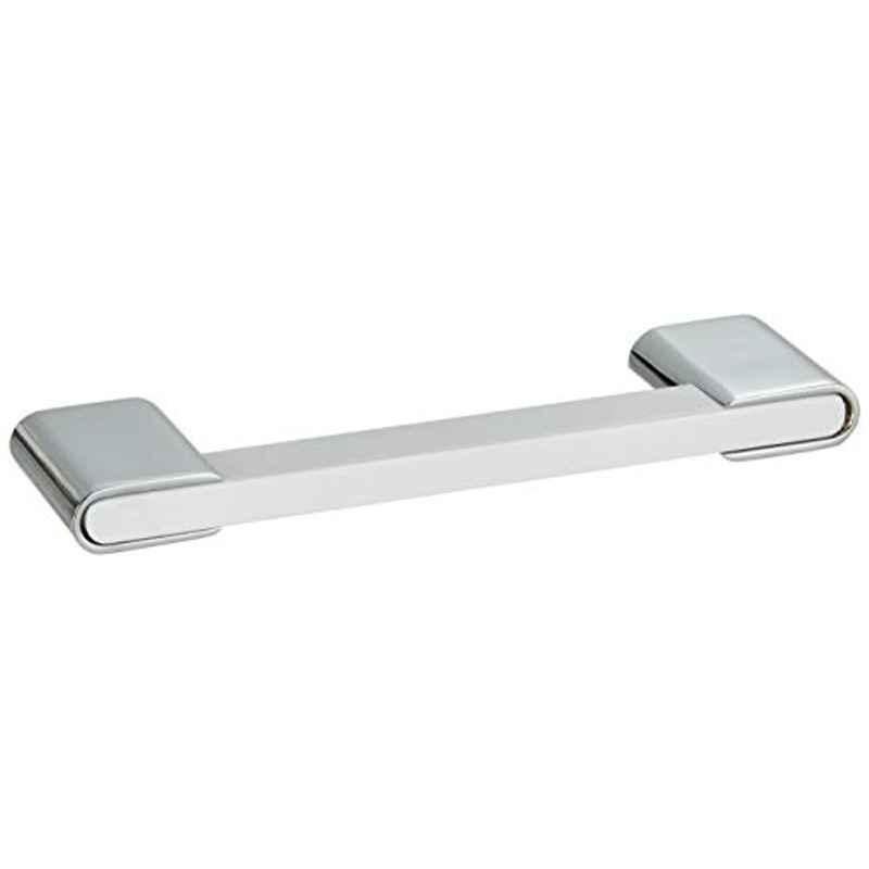 Aquieen 96mm Aluminium Matte White Wardrobe Cabinet Pull Handle, KL-721-96 (Pack of 2)