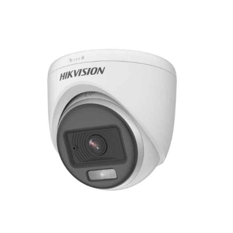 Hikvision 2MP 1080p Plastic ColourVu Audio Indoor Fixed Turret CCTV Camera, DS-2CE70DF0T-PFS