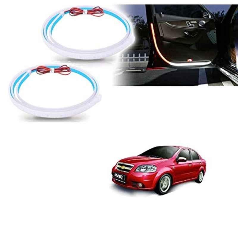 Kozdiko 2 Pcs 120cm Car Door Opening Warning LED Strips Safety Light Set for Chevrolet Aveo